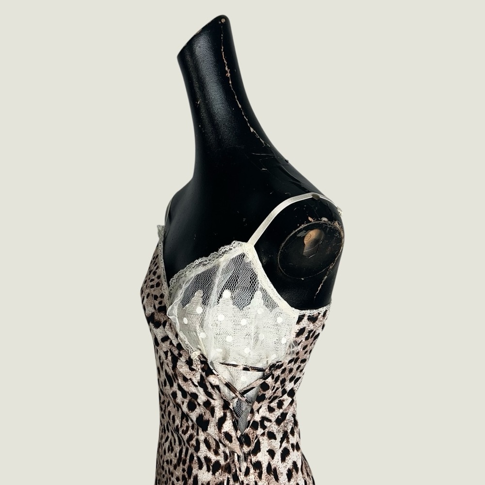 NWT E&I The Label Leopard Print Spaghetti Strap Dress - Picture 8 of 15